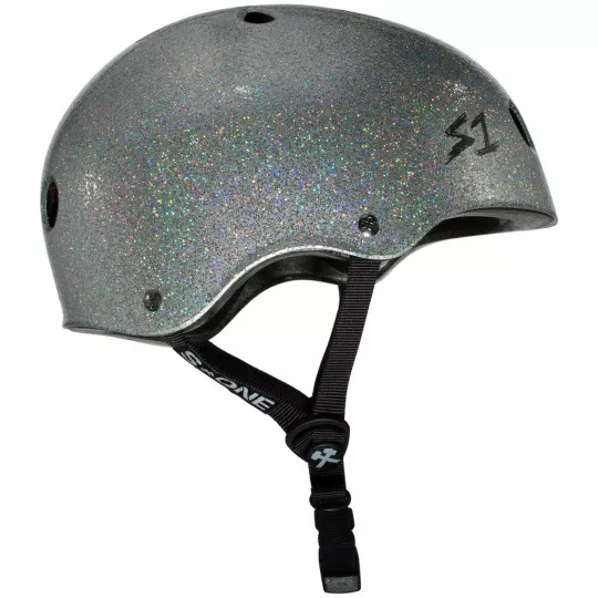 Skateboard helmet S-One Lifer Silver Glitter 2024 