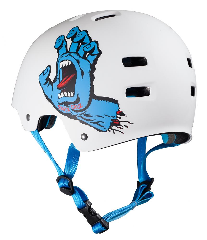 Skateboard helmet Bullet X Santa Cruz Matt White 2023