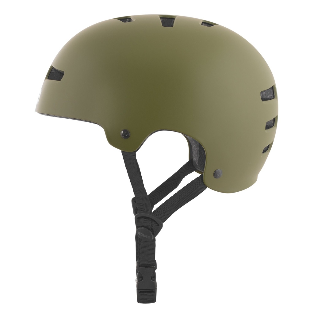 Casque de skateboard Tsg Evolution Solid Color Olive Satin 2023 