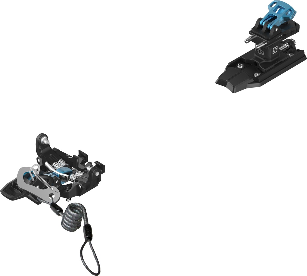 Fixation de ski de randonnée Salomon N Mtn Pure Black Blue 2022 
